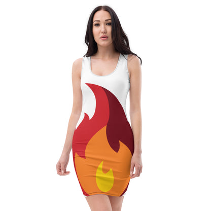 Sublimation Cut & Sew Dress fire half
