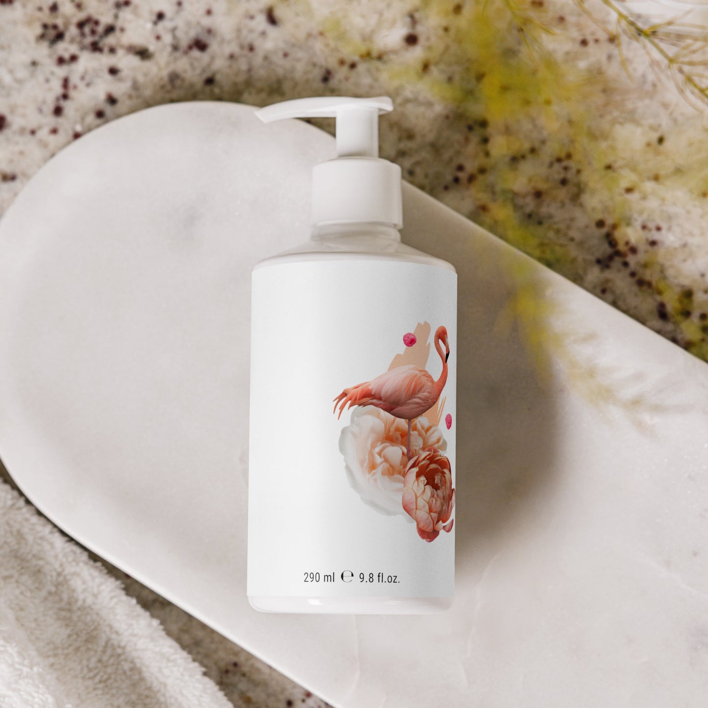 Floral hand & body lotion bird