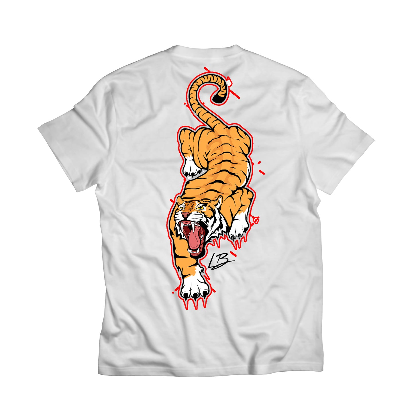 Tiger tee in White