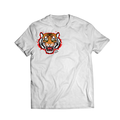 Tiger tee in White