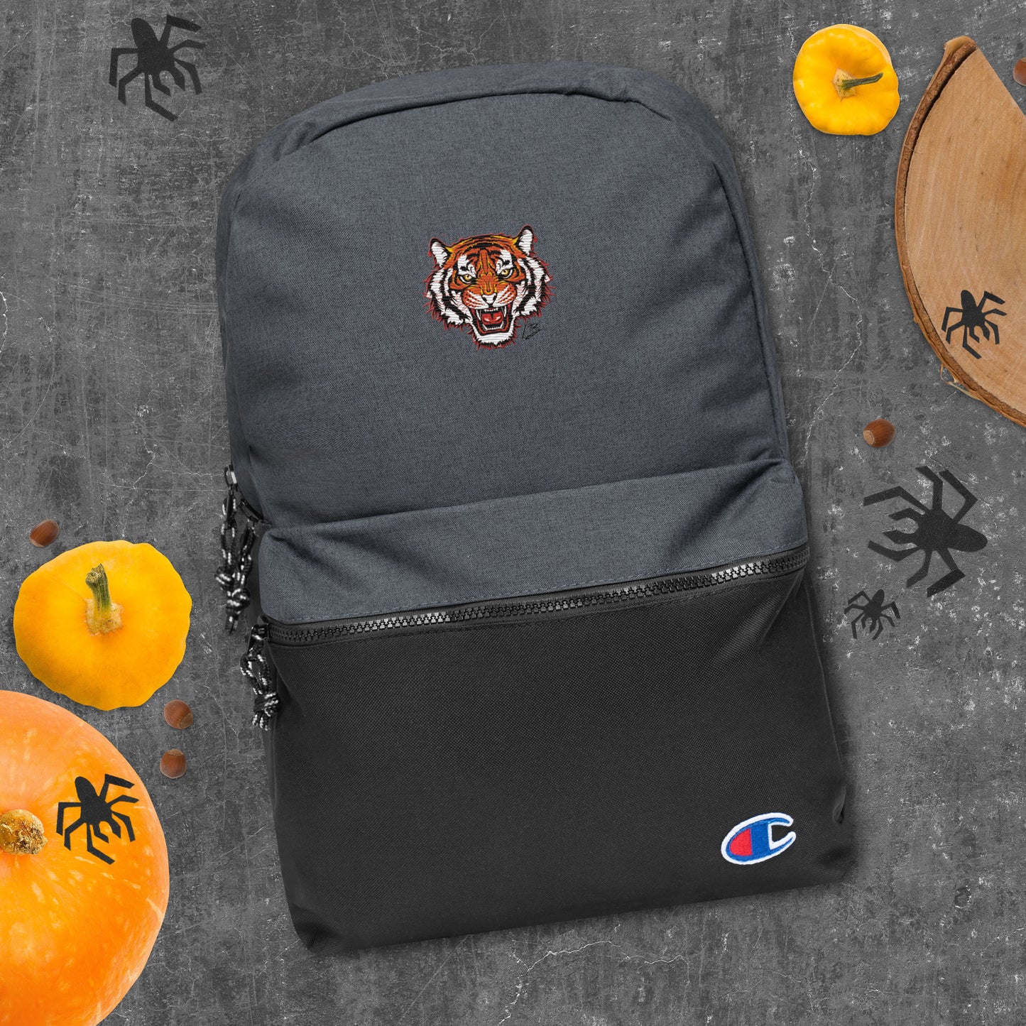 Embroidered Champion Backpack tiger