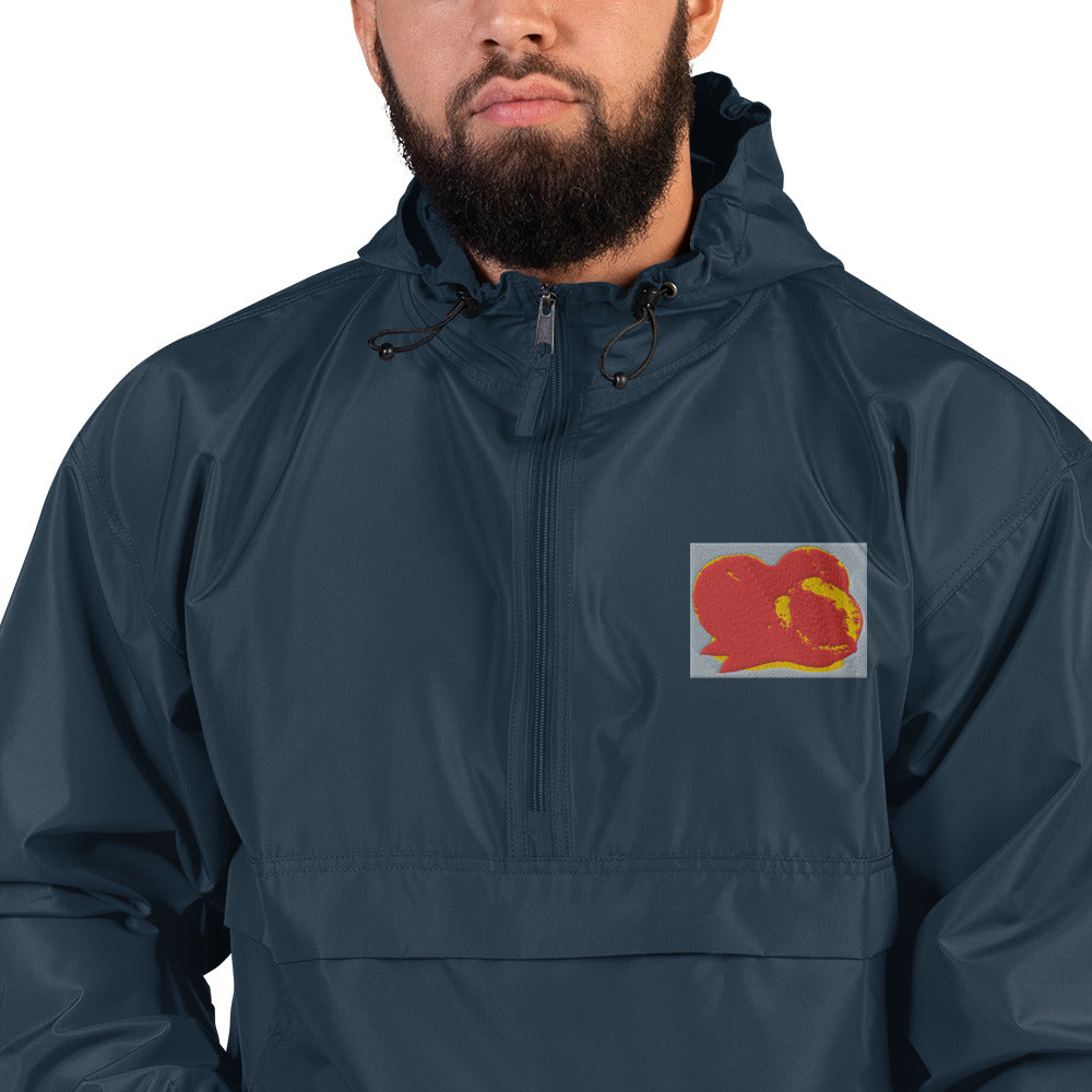 Lorenzobanks x PEACHH Embroidered Champion Packable Jacketon sale every Xmas