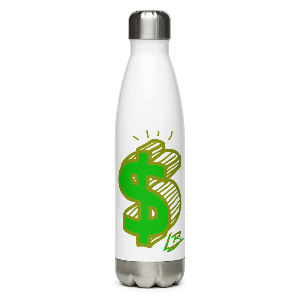 Stainless Steel Water Bottle dollar sign