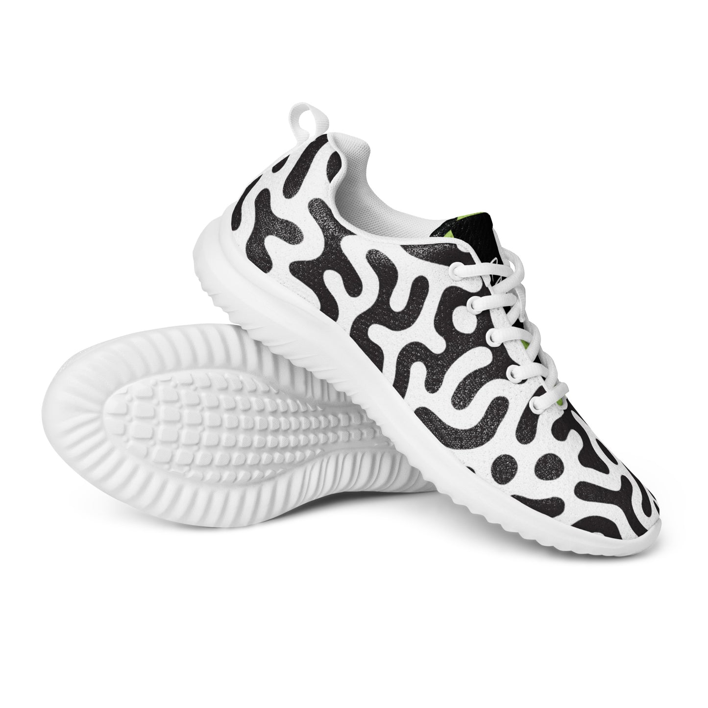 Women’s athletic shoes zebra green tiger